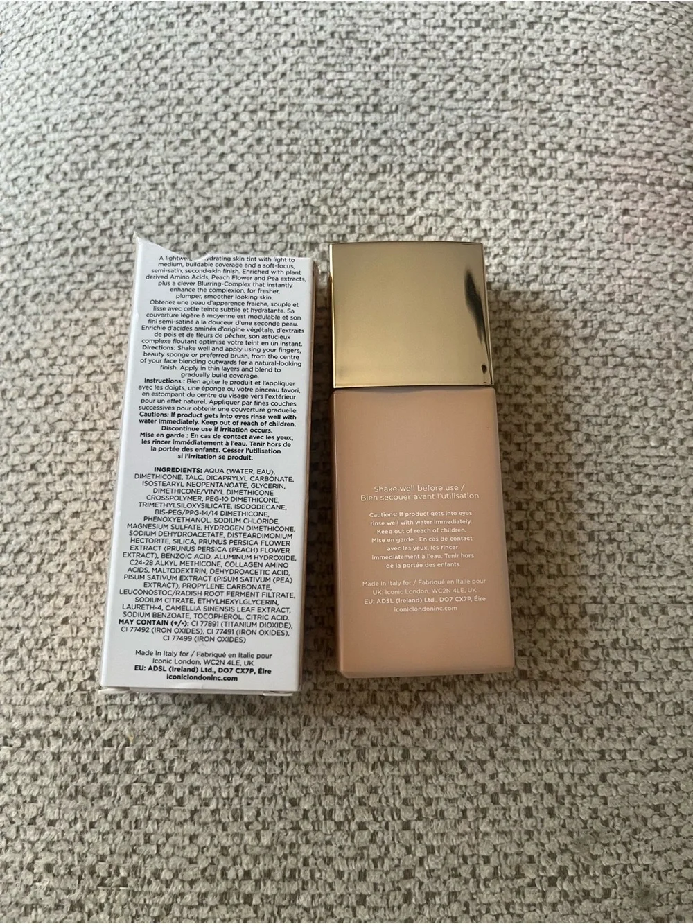Iconic London SUPER SMOOTHER Blurring Skin Tint Warm Light 1.01 Fl Oz 30mL